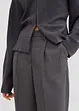 Pantalon à pinces, coupe légèrement barrel, bonprix
