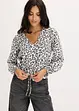Blouse courte à fronces, bonprix