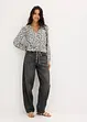 Blouse courte à fronces, bonprix