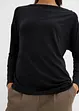 T-shirt manches longues en viscose extensible, bonprix