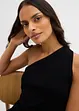 Top en maille asymétrique en viscose mélangée, bonprix