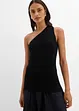 Top en maille asymétrique en viscose mélangée, bonprix