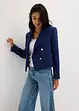 Blazer court effet tweed à boutonnage croisé, bonprix