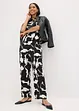 Pantalon palazzo en satin fluide, bonprix