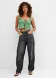 Jean balloon taille mi-haute, super doux, bonprix
