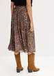 Jupe midi en mesh doux, bonprix