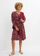 Robe en jersey crêpe gaufré, bonprix