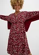Robe en jersey crêpe gaufré, bonprix