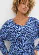 Robe en jersey crêpe gaufré, bonprix