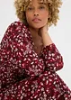 Robe en jersey crêpe gaufré, bonprix