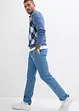 Pantalon droit à pinces en twill de coton, Regular, bonprix