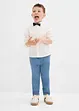Pantalon droit taille élastiquée 100% coton, Regular, bonprix
