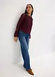 Blouse en dentelle avec volants, bonprix
