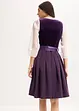 Dirndl avec velours en longueur midi (ens. 2 pces), bonprix