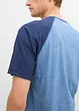 T-shirt délavé col tunisien 100% coton, bonprix