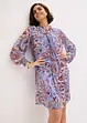 Robe-tunique en mousseline avec col lavallière, bonprix