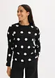 T-shirt manches longues en crêpe texturé, bonprix