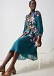 Robe midi en ramie avec ceinture (ens. 2 pces), bonprix