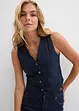 Gilet sans manches en jean, bonprix