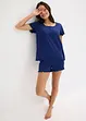 Pyjashort avec T-shirt à col boutonné, bonprix