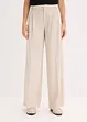 Pantalon à pinces en viscose mélangée, bonprix