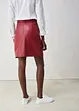 Mini-jupe en cuir d’agneau nappa, bonprix