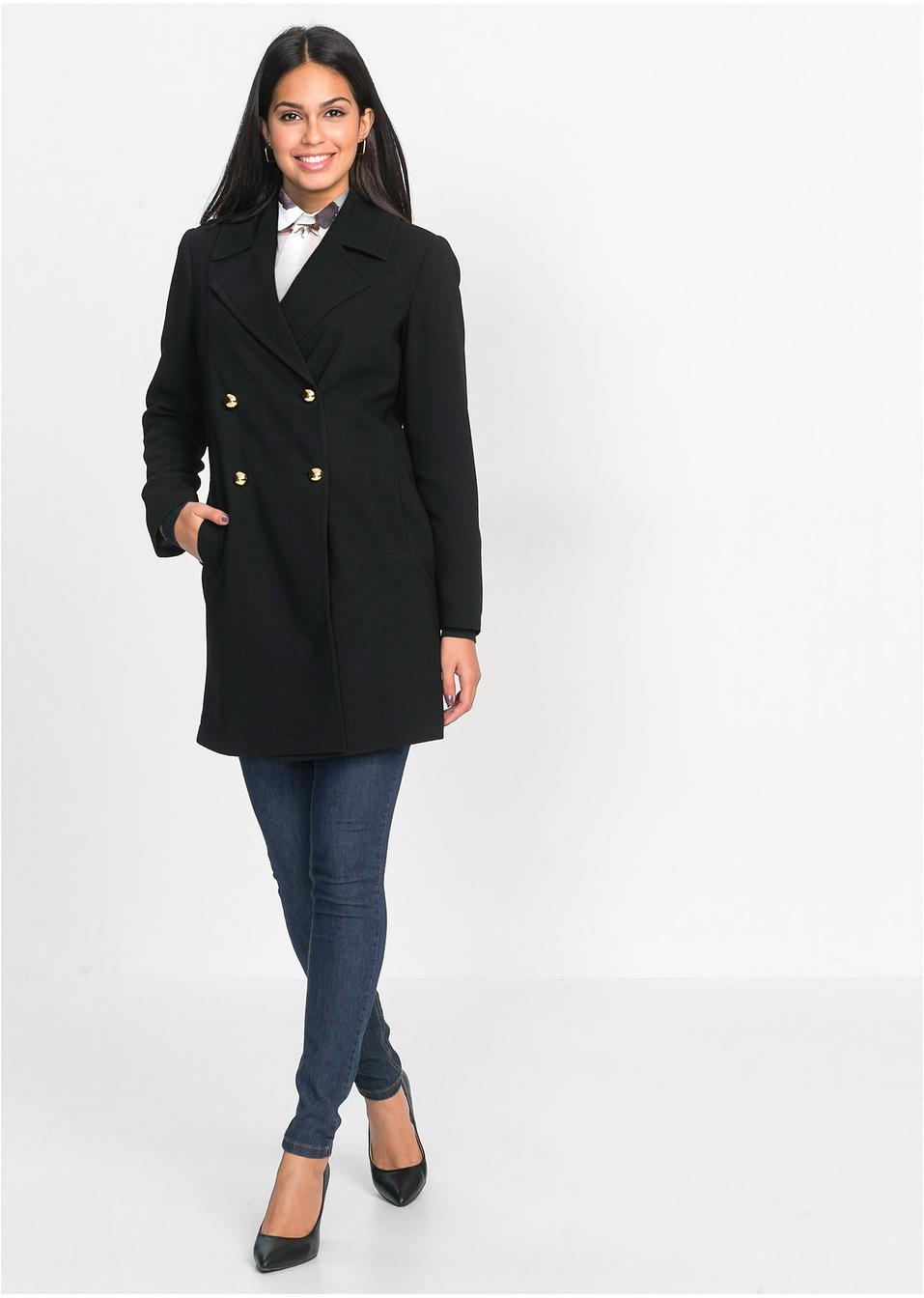 Manteau de misaison noir Femme BODYFLIRT bonprixwa.be