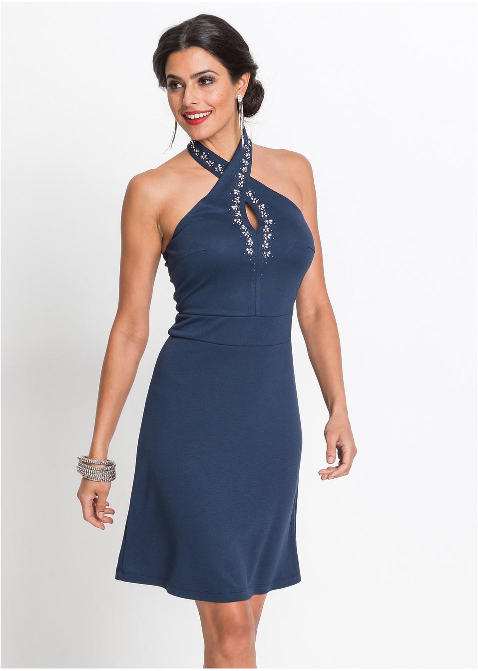 Robe bleu foncé - Femme - - bonprix-wa.be